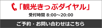 観光きっぷダイヤル／営業時間8：00～20：00